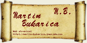 Martin Bukarica vizit kartica